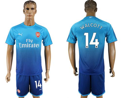 Arsenal #14 Walcott Away Soccer Club Jersey